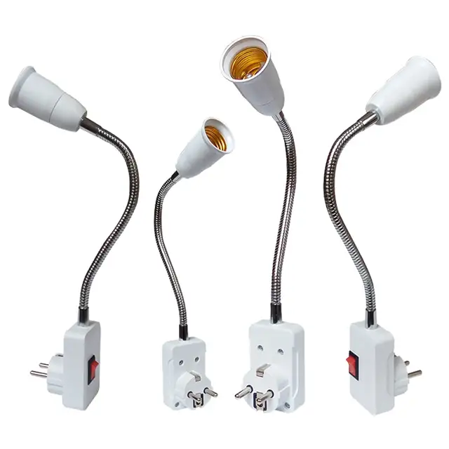 E27 Lamp Holder Adapter with Switch for Easy Control