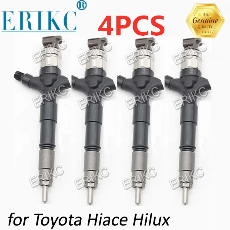 4PCS 23670-09330 Common Rail Injector 095000-8290 Diesel Parts Injector Set for Toyota Hilux Fortuner 1KD-FTV 23670 09330