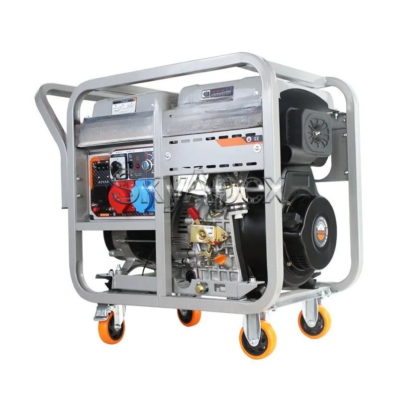 3-10KW Diesel Generator Small Home Outdoor Portable Generator Set Dual Voltage Industrial Power Supplies