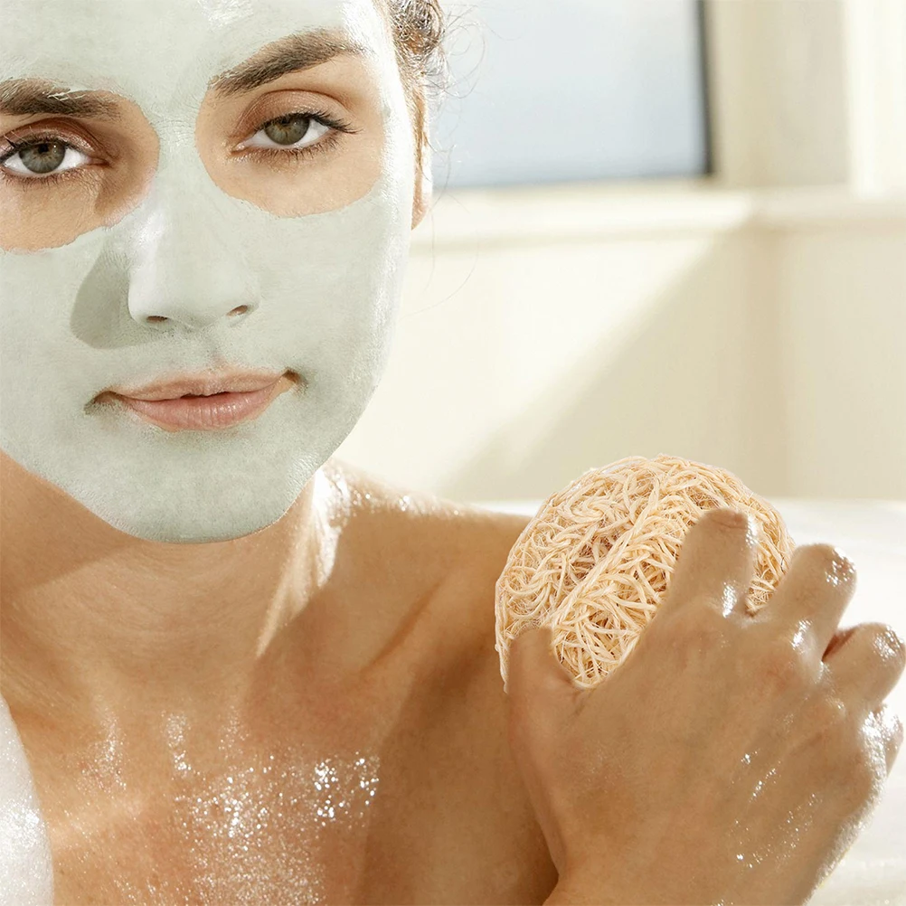 

3pcs Sisal Bath Puff Gentle Exfoliating Shower Ball Durable Body Scrubber Comfortable Bath Sponge Portable Shower Loofah Bubbles