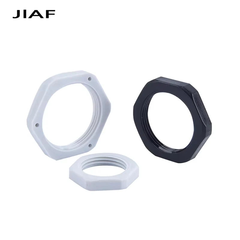 Nylon Plastic Outer Hexagon Fixing Nuts Female Thread Lock Nut 1/2