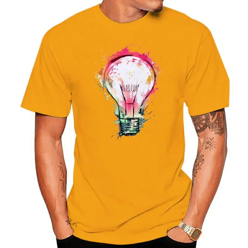 Men's 2022 Summer New Stylish T-Shirt Men's Clothing Color Bulb Design Men's T-Shirt Cool Fashion Cartoon Tee Shirt