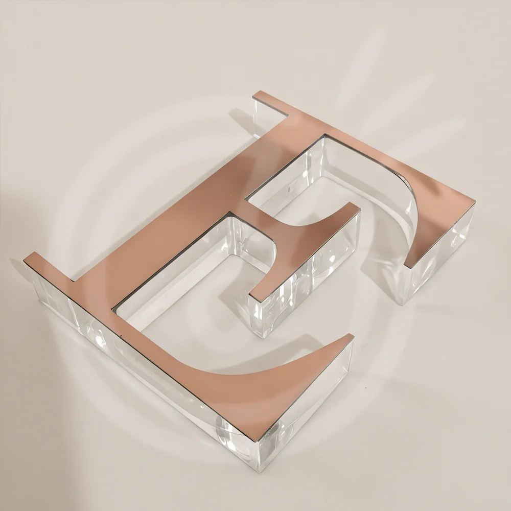 Lettere acriliche personalizzate Segnaletica al neon 3D Senza luci a LED Pubblicità Insegna luminosa Decorazione da parete con logo aziendale aziendale