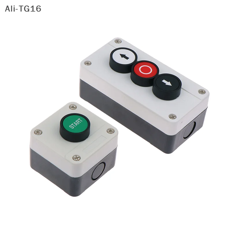 1 ピース緊急停止産業用制御ボタンボックス矢印記号付き CNC スタートストップ自己シール防水ボタンスイッチ