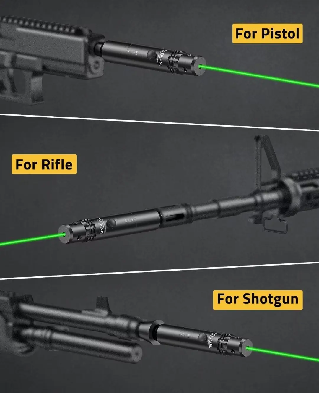 Midten profesionál laser nudit památka souprava s 32 adaptéry 0.17 na 12GA calibers červená anebo zelený zářící s knoflík spínač, sytý