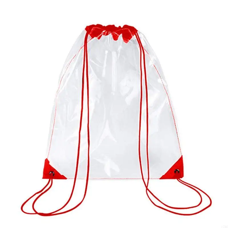U75C pacote transparente backpack da bolsa ginástica ginástica