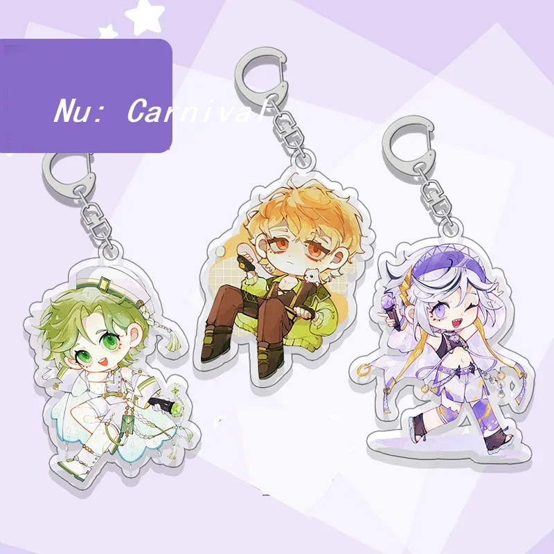 New Cartoon Anime Game Nu: Carnival Olivine Quincy Blade Q Version Acrylic Keychain Pendant Cosplay Bag Charm Keyring Toy Gifts