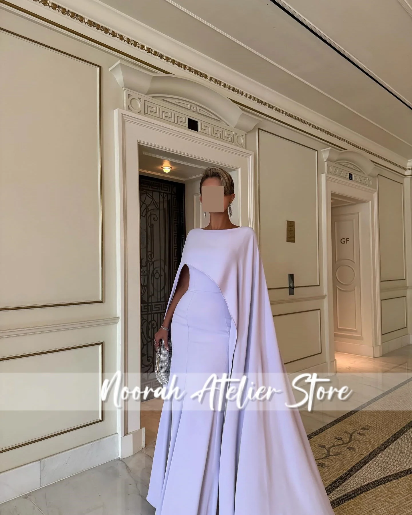 فستان سهرة نسائي فاخر بحورية البحر باللون الأرجواني أنيق 2025 أرجواني بطول الأرض ثوب زفاف المملكة العربية السعودية طويل مخصص