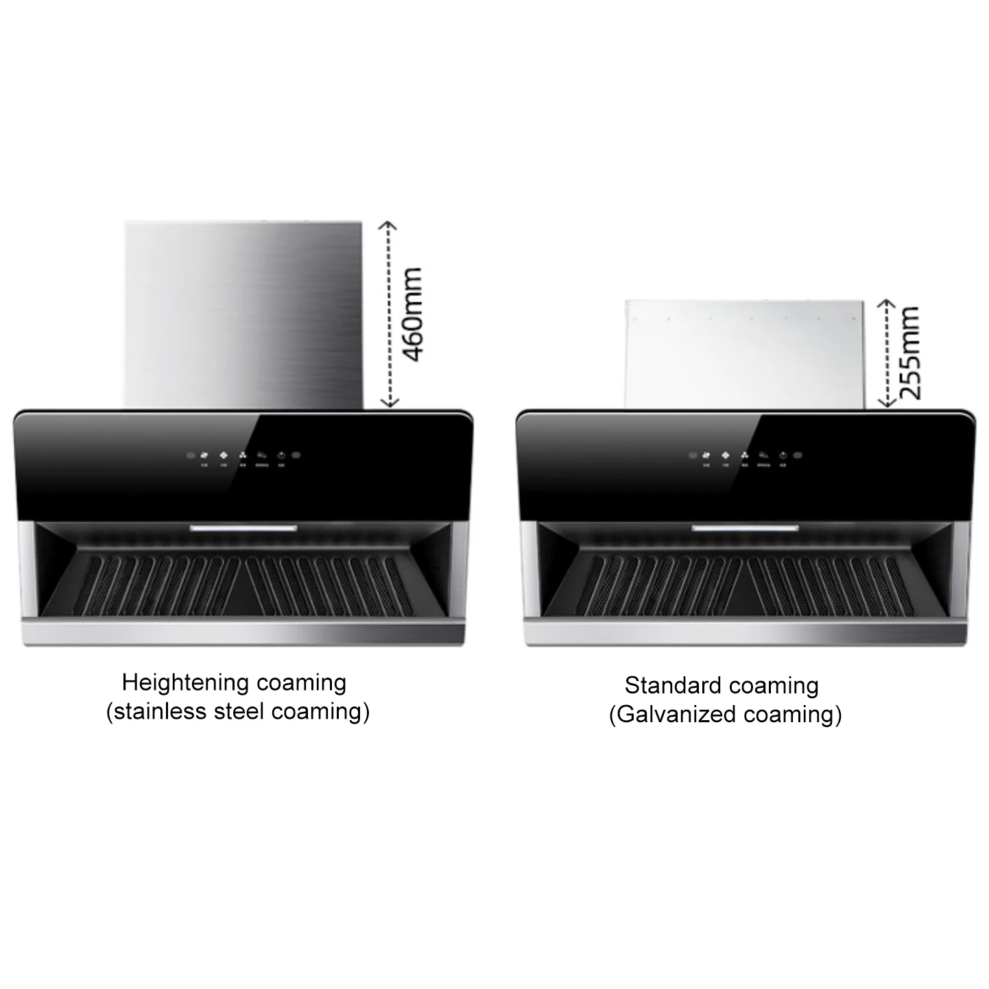 20inch Range Hood Can Be Customized Lead the Industry Smart Chemny Kitchen Range Extractor Hood Silent Range Hoods