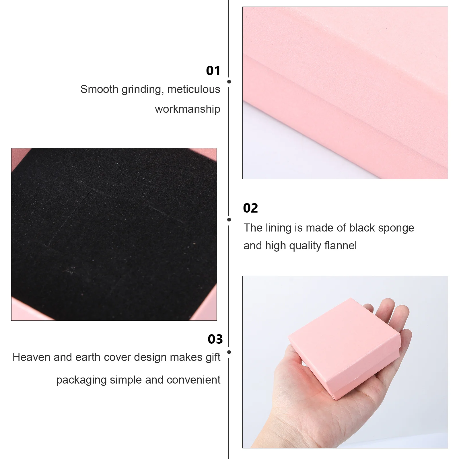 

10pcs Jewelry Box Retro Style Small Storage Container For Earrings Rings Bracelets Necklaces Ornament Packaging Case