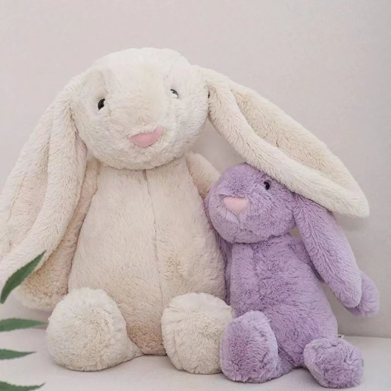 40 سنتيمتر Kawaii الأرنب ألعاب من القطيفة لينة محشوة الحيوانات طويلة الأذن أرنب النوم لطيف الكرتون ألعاب من نسيج مخملي الدمى لجميع القديسين اللعب هدية