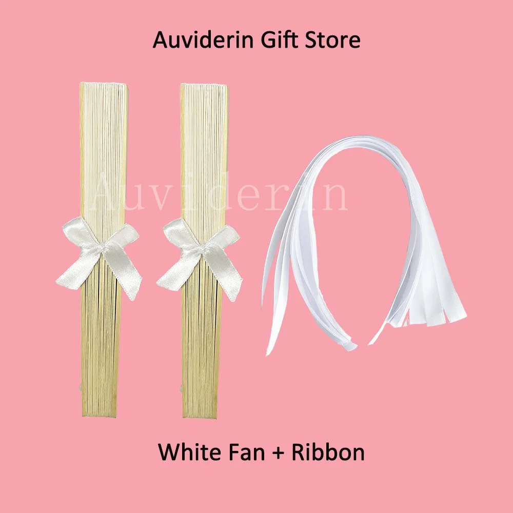 70/50Pcs Wedding Hand Fan Gift Match Ribbon Customs For Guest 52/55/60/65Pcs First Communion Favors Mini Pocket Fans As Souvenir