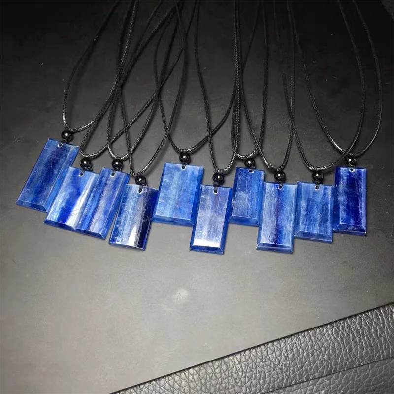 Natural Kyanite Pendant For Women Man Fengshui Trendy Exquisite Birthday Christmas Jewelry Gift 1PCS