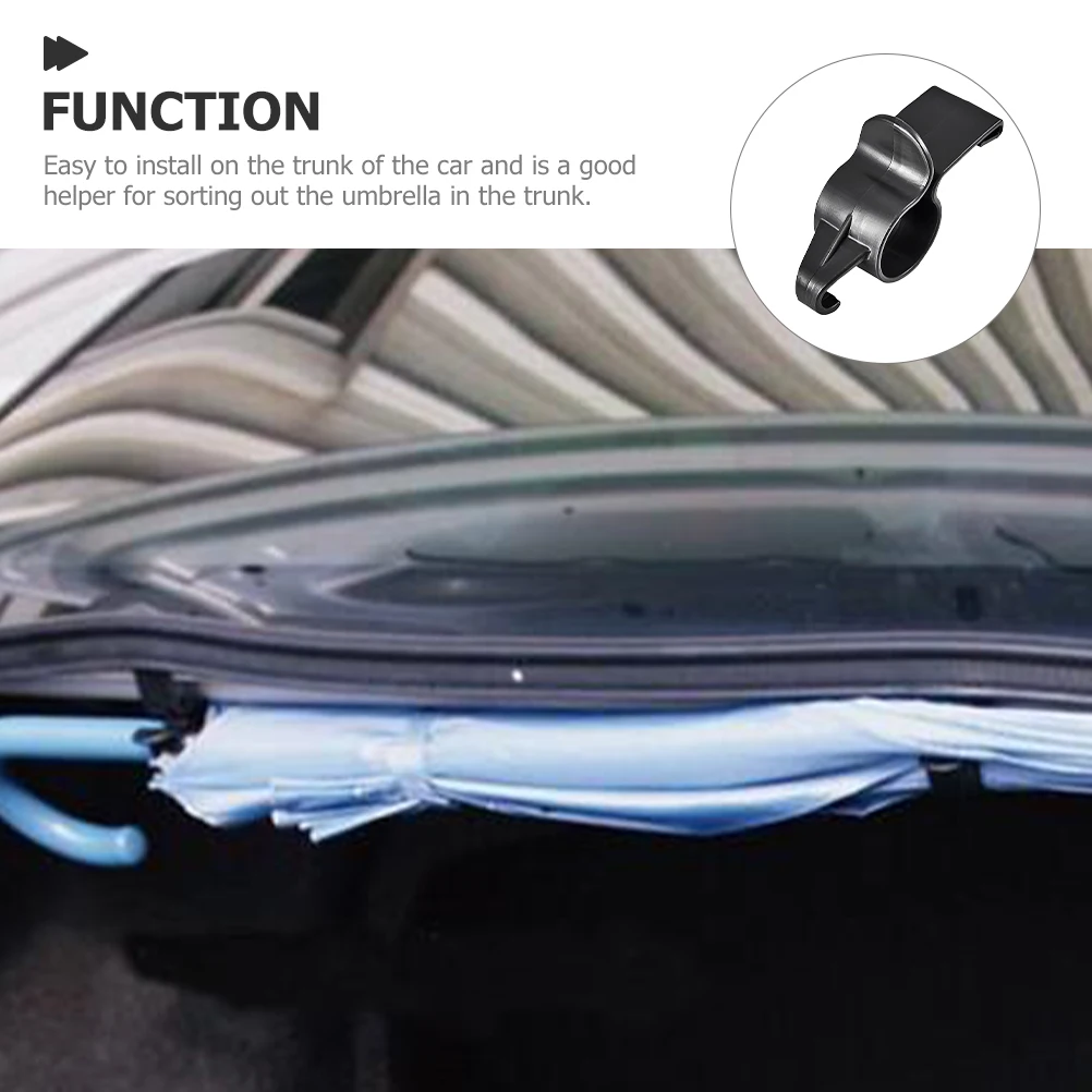 

10pcs Car Trunk Umbrella Holder Plastic Bracket Multifunctional Organizer Hooks Stand Storage Space Saving Easy Install Long Use