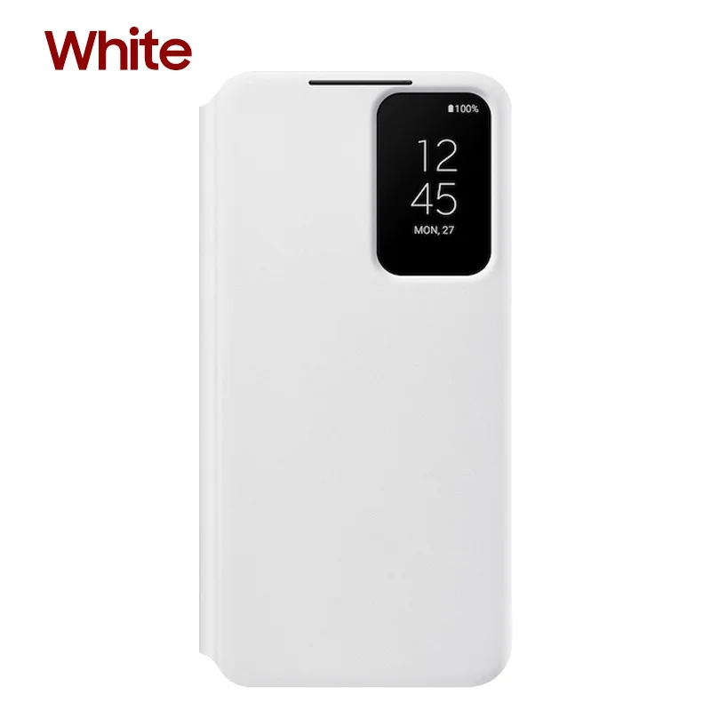 Originele Samsung Galaxy S22 Clear View Smartphone Cover voor Galaxy S22 S-View Flip Cover Schokbestendig EF-ZS901