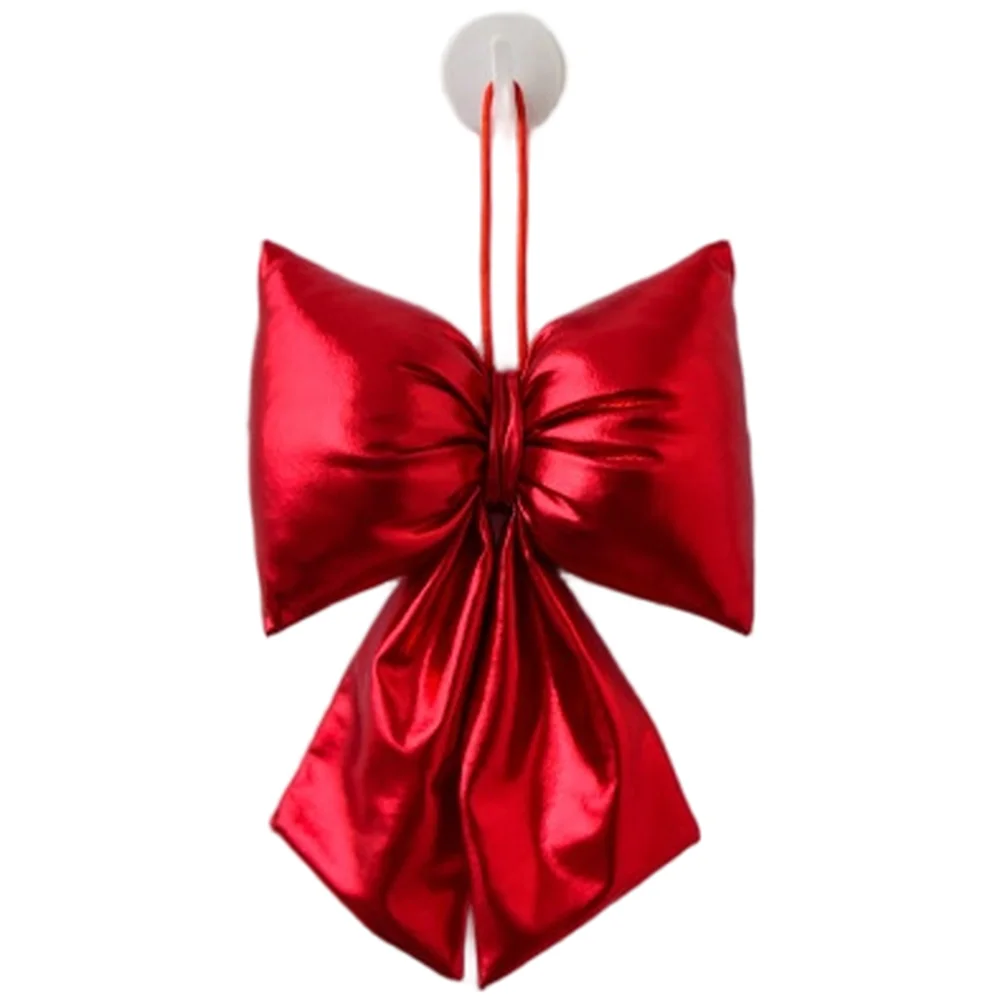 

Christmas Tree Bow Decorations 12cm 20cm 30cm Shiny Leather Bows For Christmas Tree Ornaments And Holiday Scene Arrangements