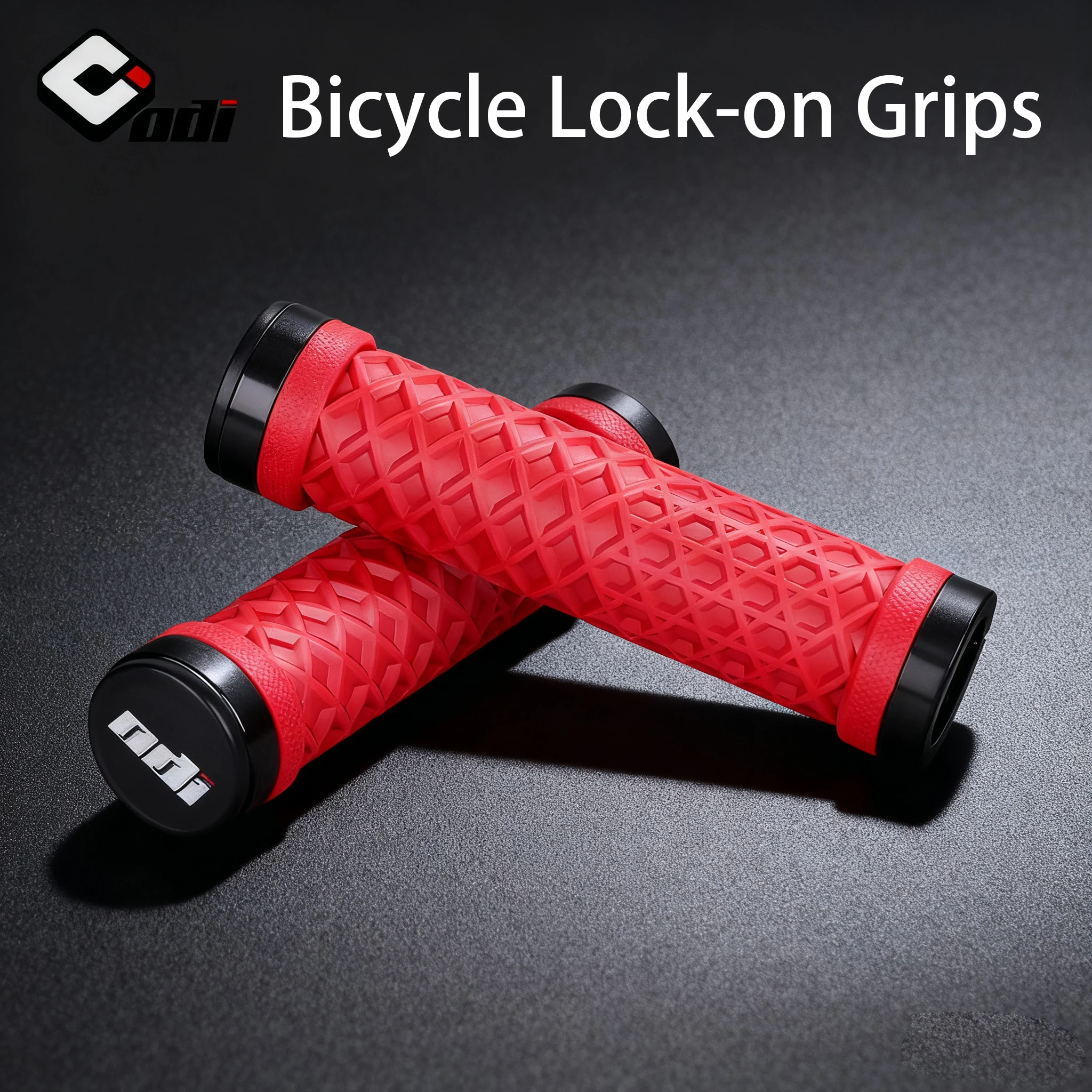 ODI Van Lock-On Bike Grips Dual Lock Ring System with Silicone for Ultimate Anti-Slip & Shock Absorption on MTB/BMX/Folding Bike