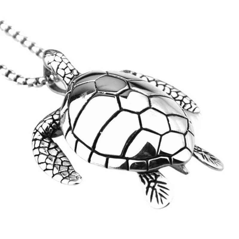 Pendant Multi Color Alloy Turtle Necklace Hip Hop Trendy Men\'s and Women\'s Accessories