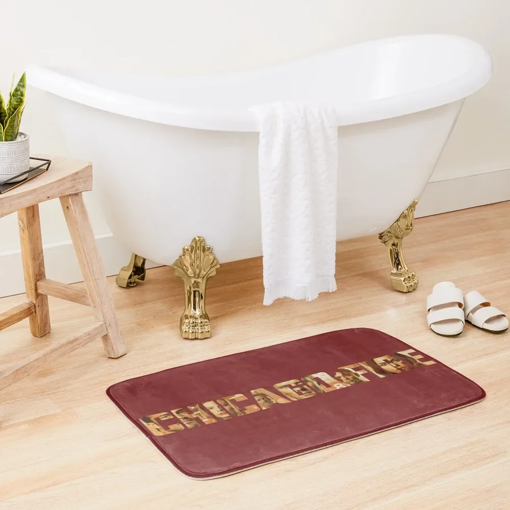 

Chicago Fire Season 1 - Red and Brown Bath Mat Wc Bathroom Absorbent Quick Dry Carpet For Bath Absorbent Bathroom Mat