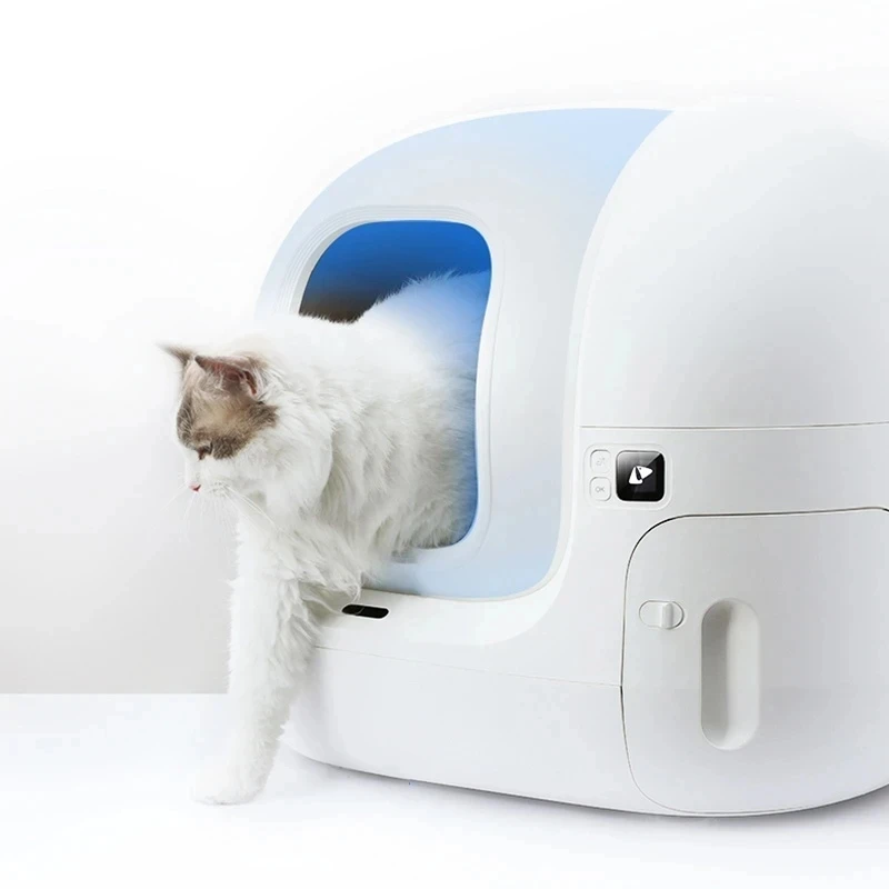 

Automatic Cat Toilet Fully Enclosed Electric Cat Self Cleaning Litter Box Anti Clip Mute Large Capacity Smart Pet Gift