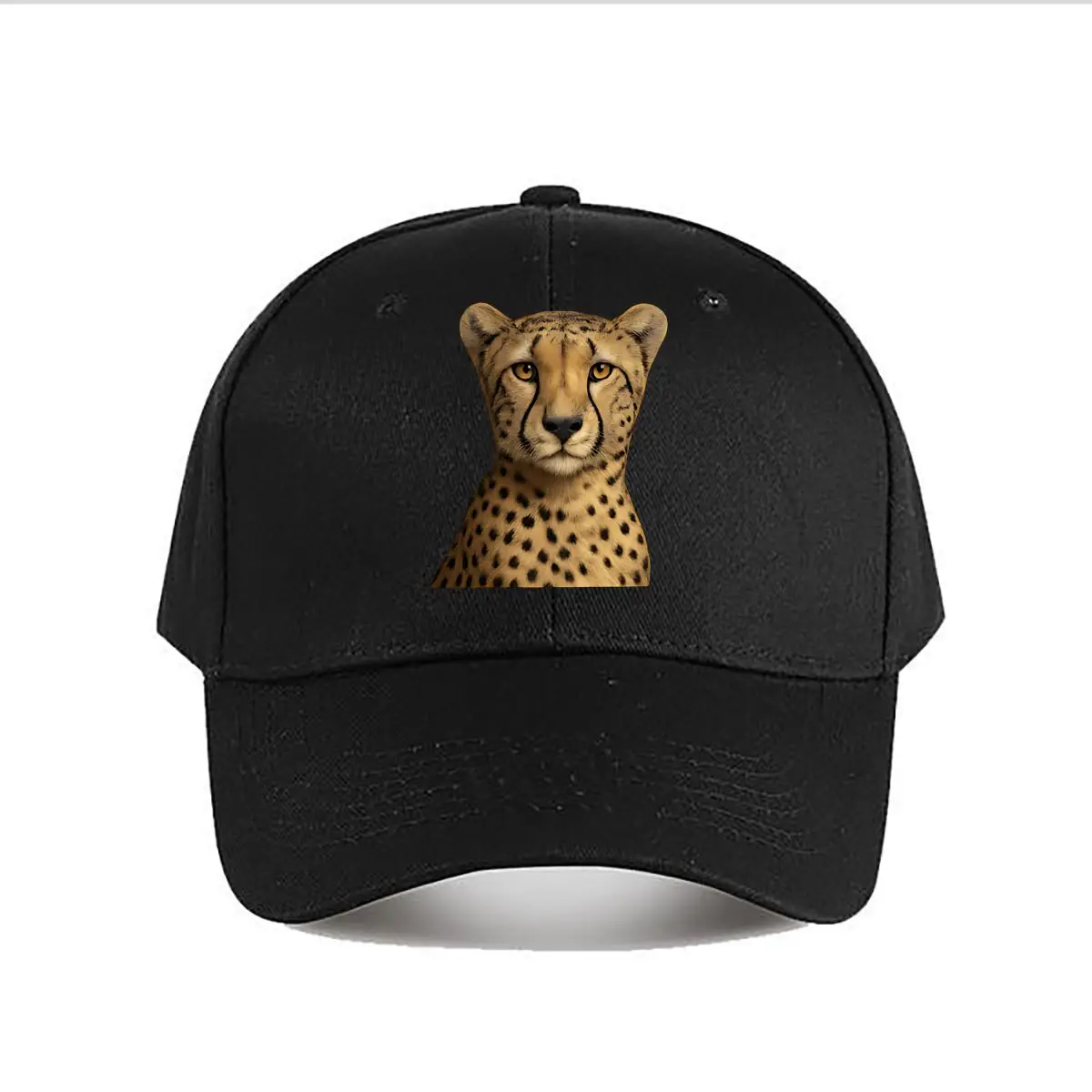 Realistic Plush Cheetah Head Home Decor Baseball Cap Fashion Men Sunhat Women's Outdoor Sports Snapback Cap