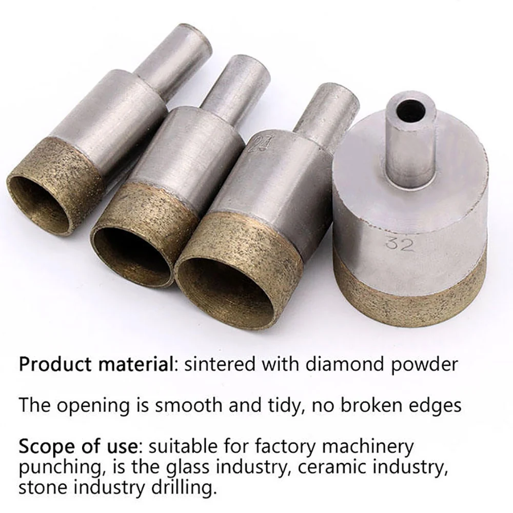 1 قطعة منشار ثقب الماس الملبد الأساسية مثقاب الخشب أداة 10 مللي متر عرقوب 4-86 مللي متر قطر الخزف الألياف الزجاجية بلاط السيراميك ثقب فتاحة #3