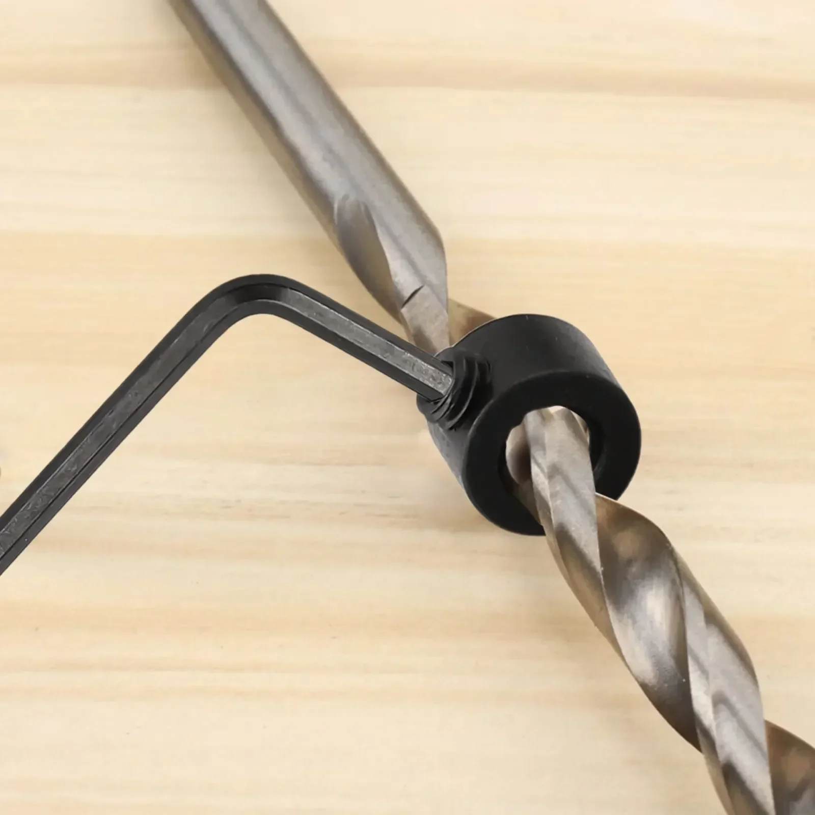 

5pc Depth Stop Collars Ring Positioner With Wrench Woodworking Drill Stopper Positioner Carpentry Tools Accessories 3mm-16mm