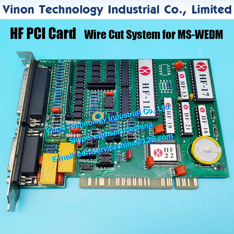 FH Control Card (PCI Version) for Wire Cut System CNC Medium Speed Wire Cutting Machines. PCI HF Control System Card for MS-WEDM