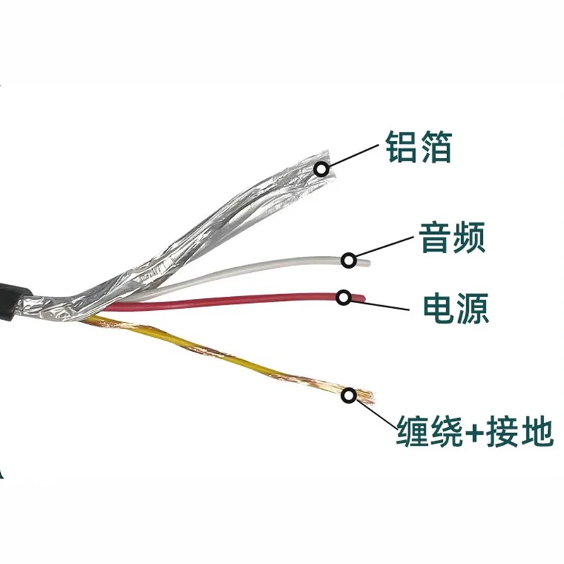 Câble d'extension pour caméra de camion semi-remorque, ligne Cayhead de voiture GX12, vidéo de surveillance à 4 conducteurs, 20cm