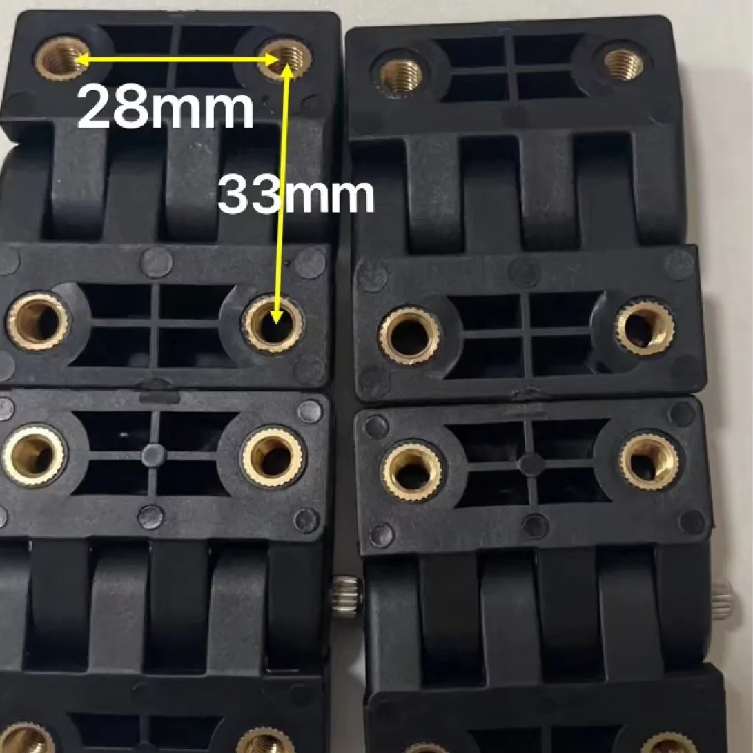 Aluminum alloy aluminum box can be inlaid with copper screws nylon hinges motorcycle electric vehicle trunk hinges