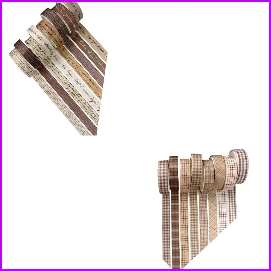 8Rolls Фоны скрапбукинга декоративная лента эстетическая маскирующая лента для фотоальбома для скрапбукинга журнал и обертка