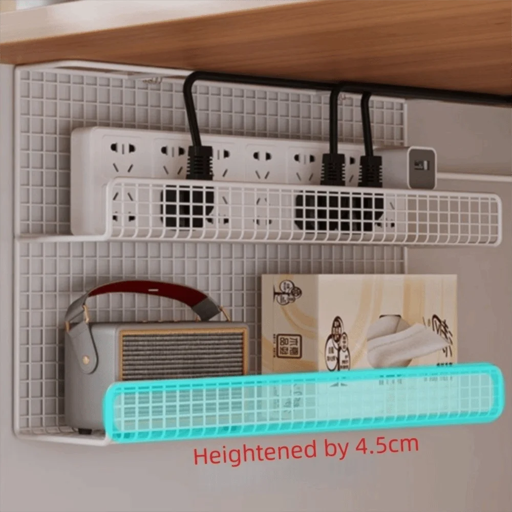 High Quality Under-desk Cable Management Tray with Clamp Metal Wire Socket Storage No Drill Wiring Storage Rack Office S0beefd48b99643d590afd375438541534
