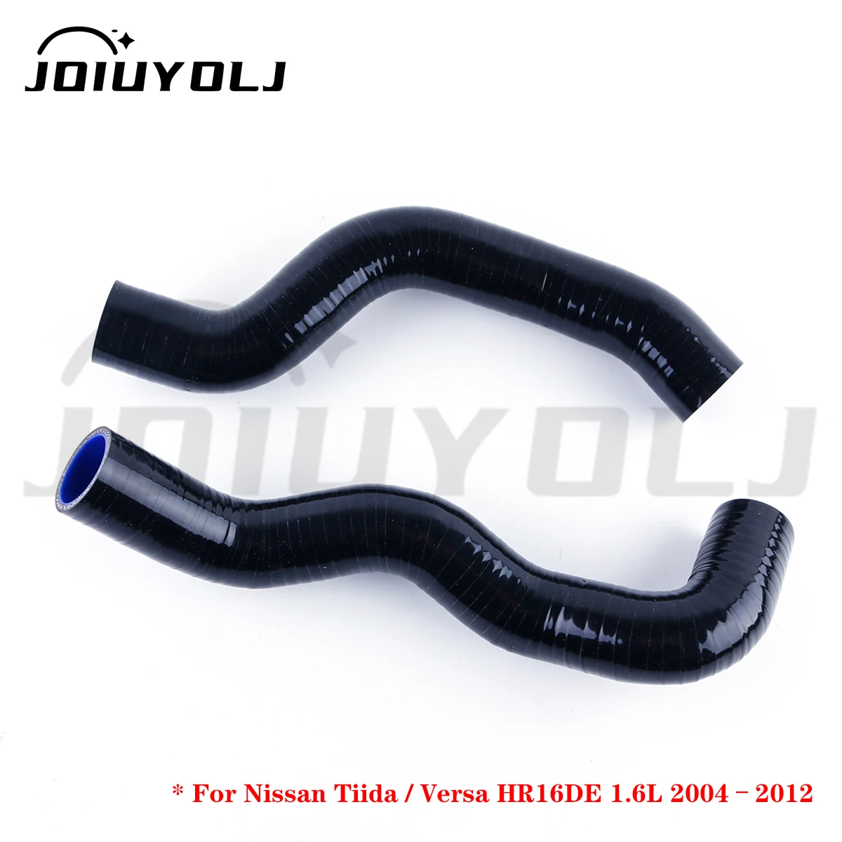 2Pcs Silicone Radiator Coolant Hose Pipe Kit For 2004 -2012 Nissan Tiida/Versa C11 HR16DE 1.6L
