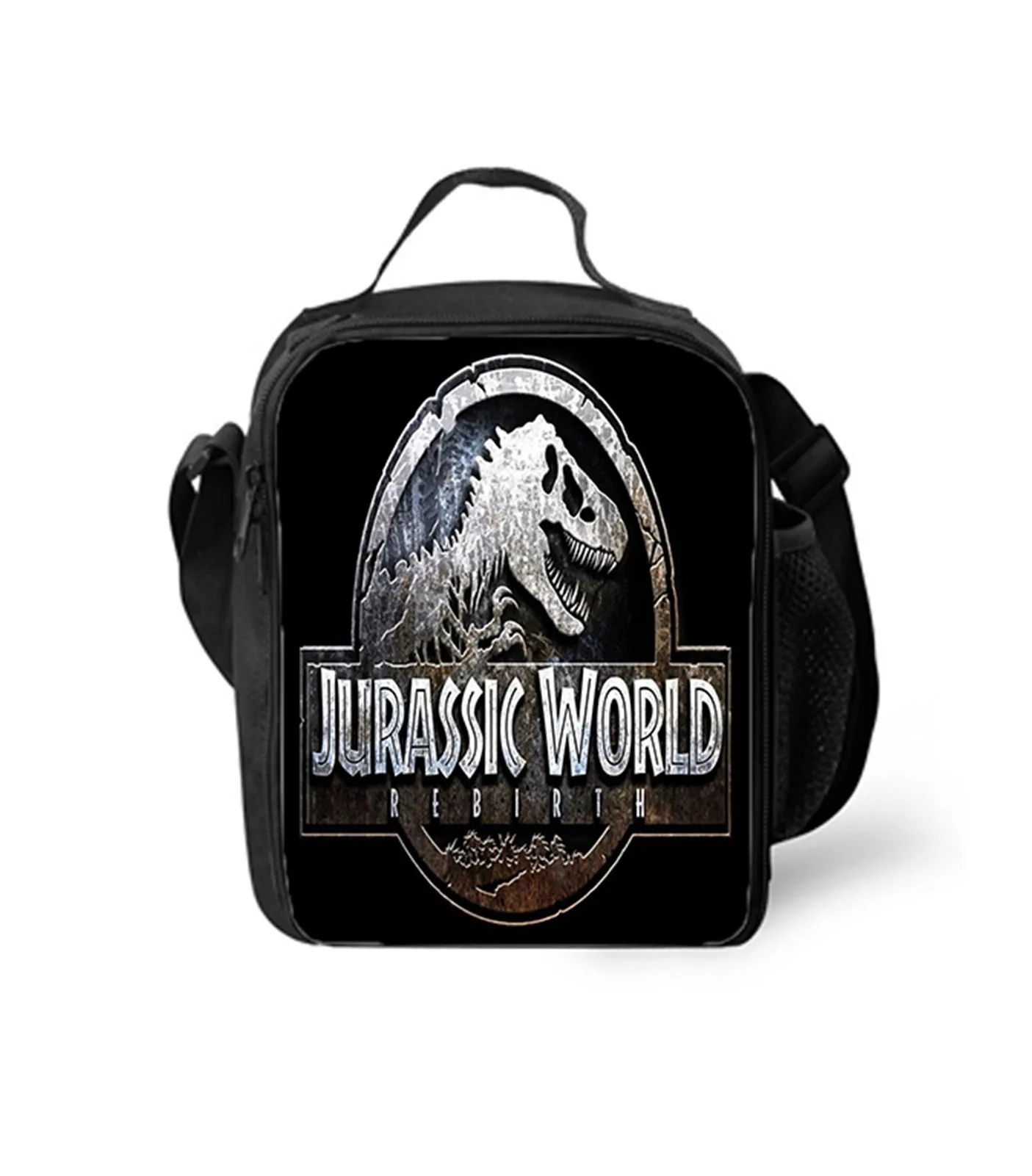 NEW Jurassic World Insulated School Thermal Bag,Unisex Boy Girl Waterproof Lunch Box for Travel Camping