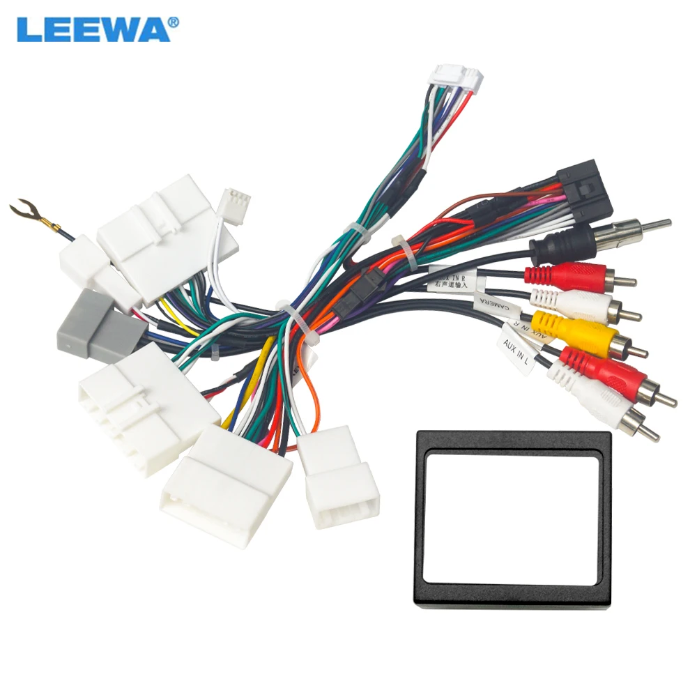 

LEEWA автомобильный аудио 16-контактный адаптер кабеля питания Android для Nissan Teana/Sylphy/Tiida жгут проводов кабеля питания