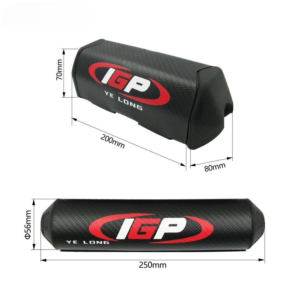 ForMotorcycle Dirt Bike Grips Universal Carbon Fibre Texture Foamed Rubber Chest Protector Cross Bar Fit 1-1/8