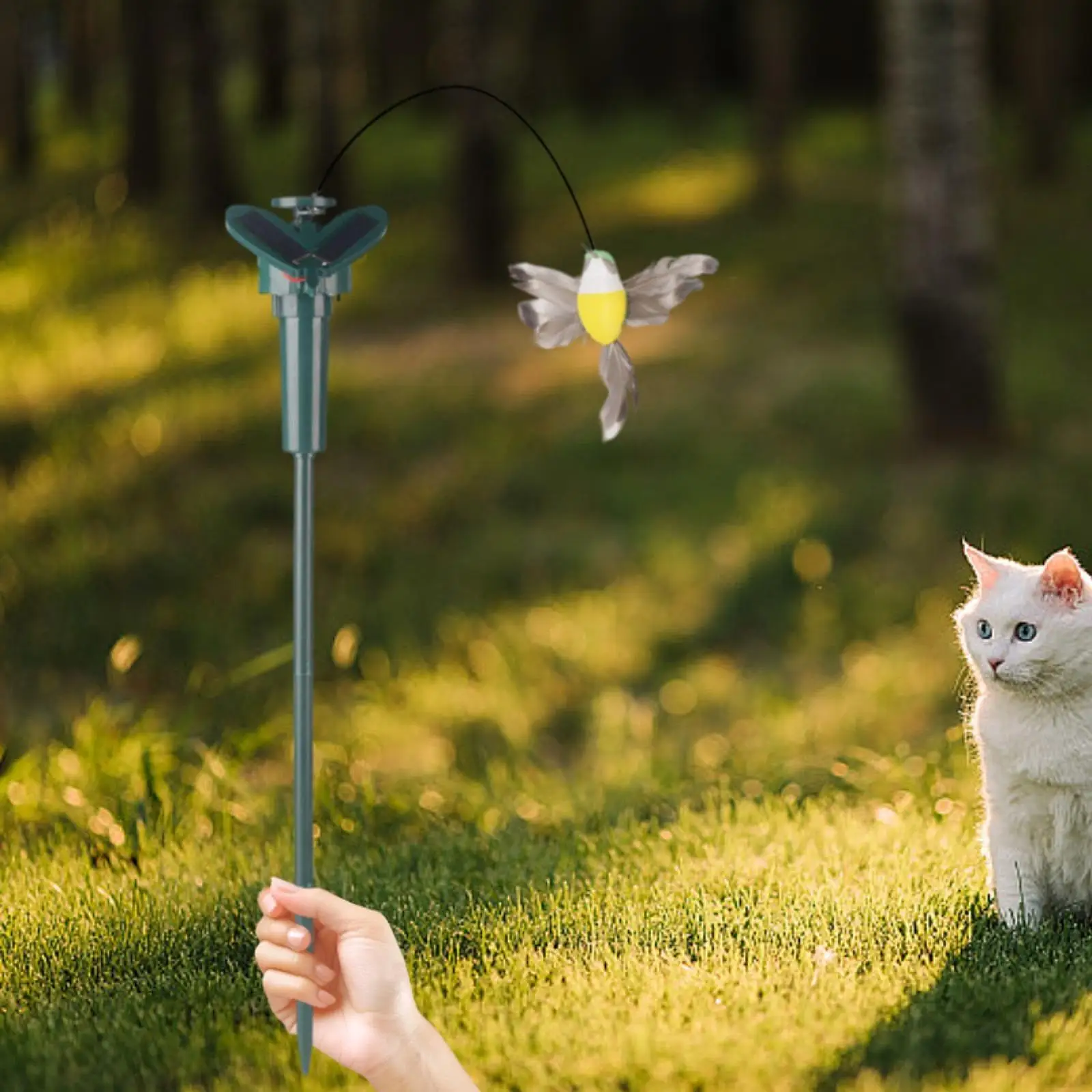 Solar Animal Garden Stake Multi Purpose Solar or Battery Powered Decorative Animal Stick for Pathway Garden Gazebo Outdoor Patio