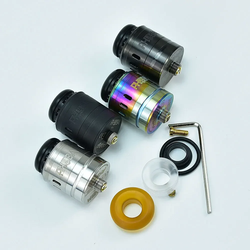 Phobia V2 RDA Rebuildable Dripping Atomizer 24mm Airflow Holes E Cigarette vape Atomizers tank vs Dead Rabbit V3 RDA