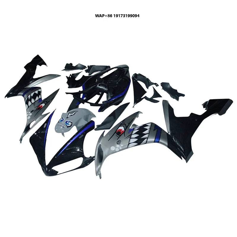 

New Painted Customized Fairings for 2004 2005 2006 YZF R1 Gray Black Body