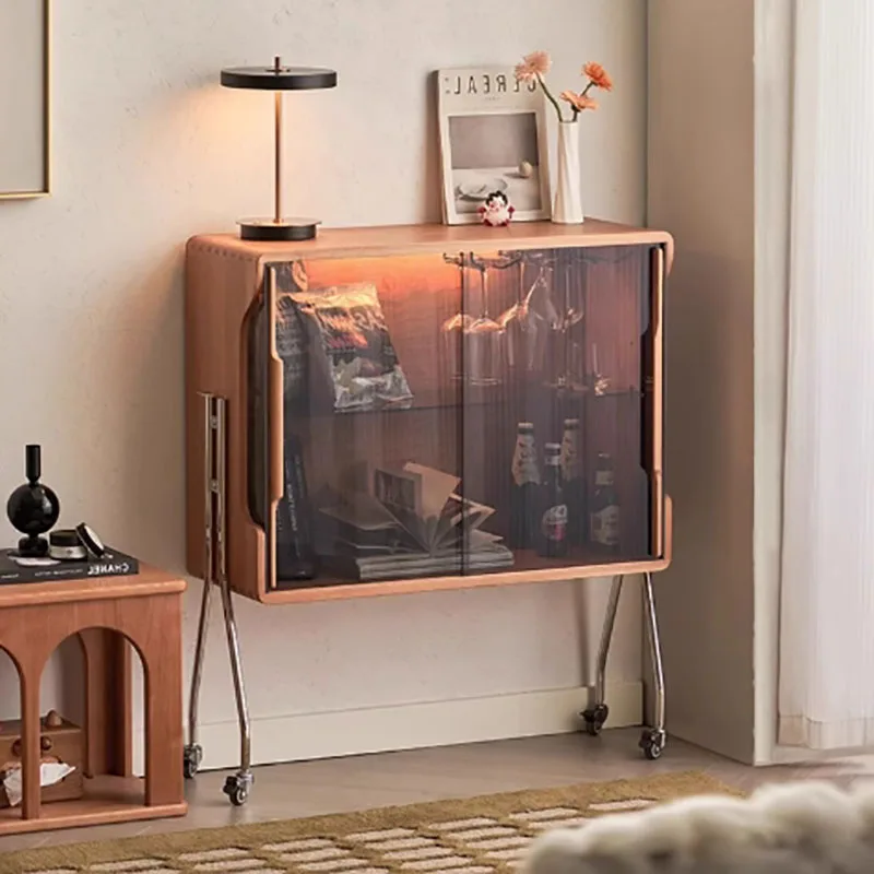 

Mobile Luxury Living Room Cabinets With Glass Door French Trendy Modern Living Room Cabinets With Wheel Nordic Meuble Furniture