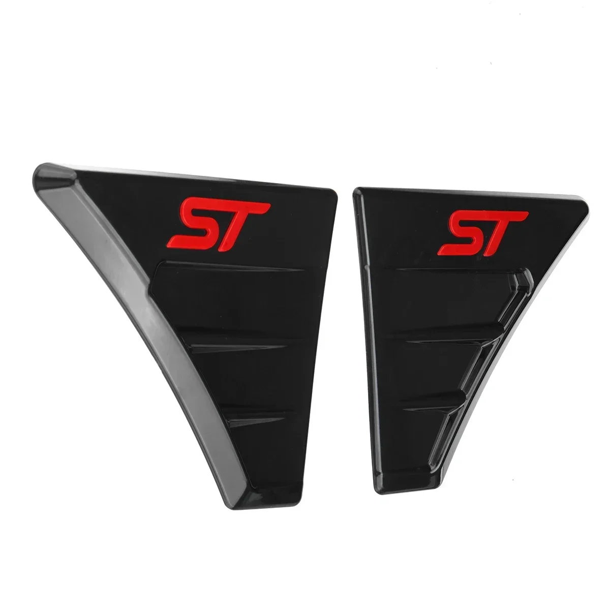 2PCS ST Style Spoiler Outflow Car Side Bonnet Air Intake Flow Side Door Wing Vent Hood For Ford For Focus MK2 MK3 RS ST Body Kit