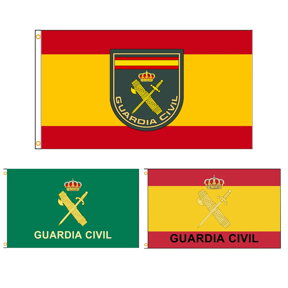 90x150cm 3x5FTS Spain Guardia Civil Symbol Flag