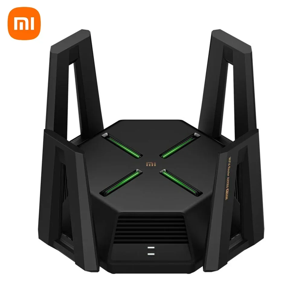 Xiaomi Router AX9000 2.4G/5G/5G-Game 3 Channels WiFi 6 Enhanced Version 4-Core CPU 1GB RAM 4K QAM 12 High-Gain Antennas Router