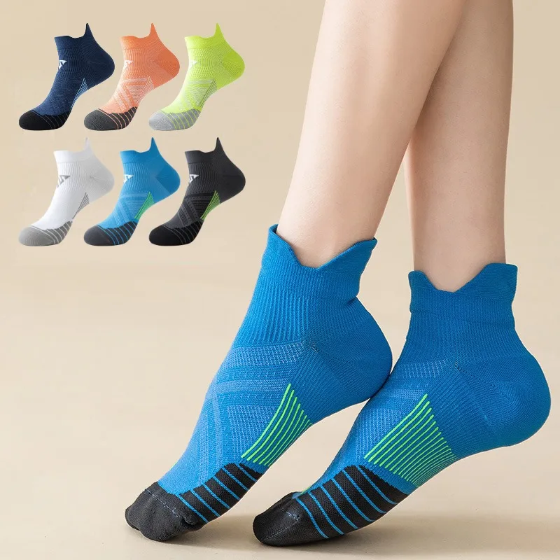 

Summer Running Socks Men Women Fitness Sports Quick-drying Sweat-absorbing Breathable Anti-friction Marathon Ankle Tab Socks