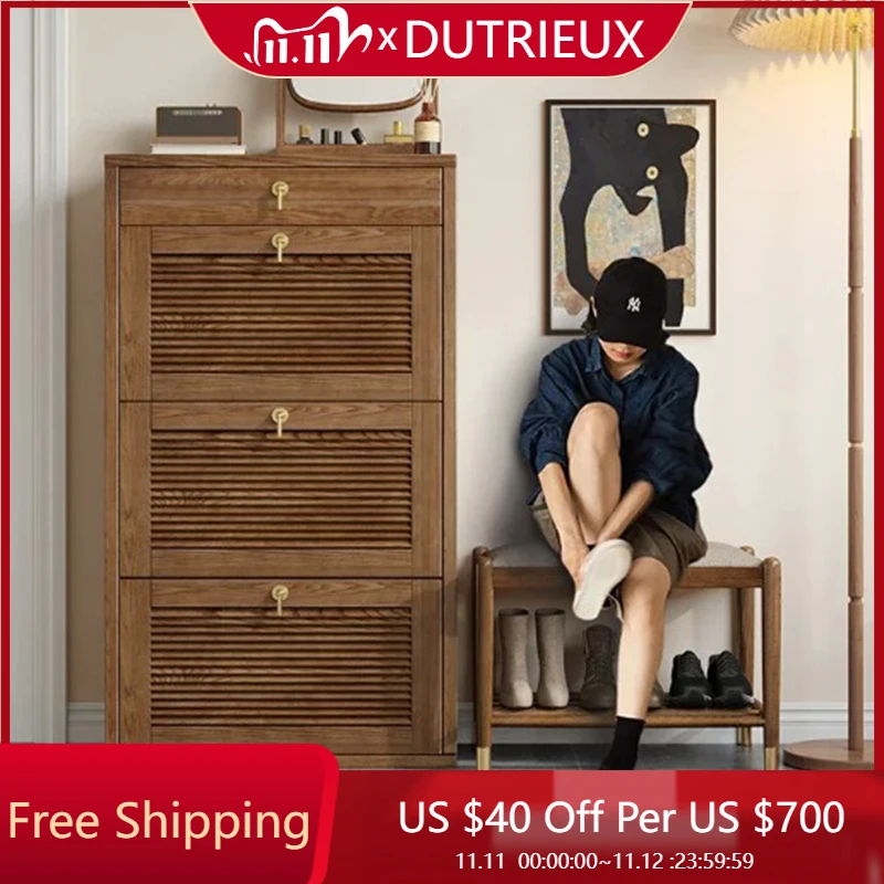 

Entrance Hall Retro Shoe Cabinets Organizer Shelf Home Display Shoes Cabinet Hallway Vertical Archivadores Trendy Furniture