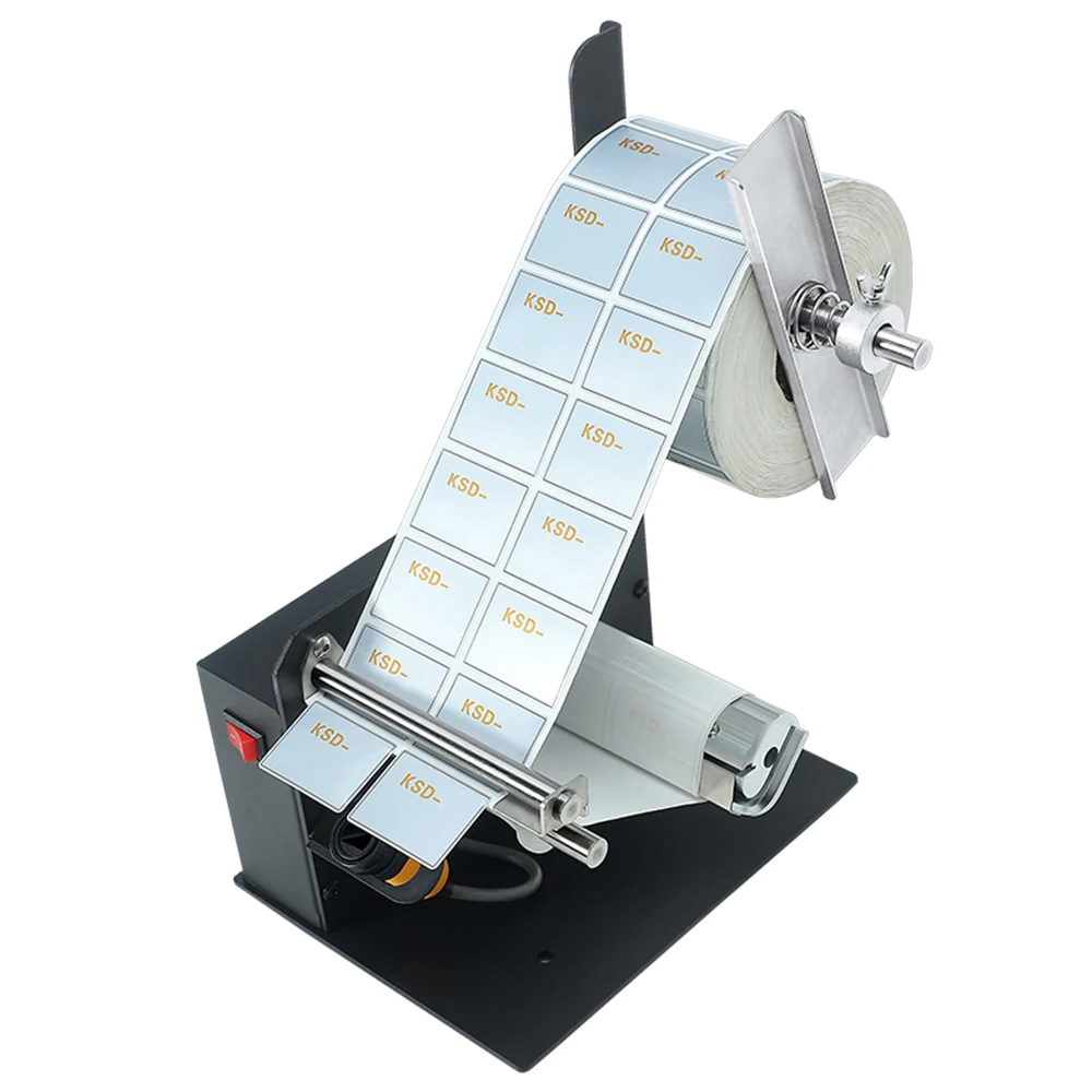 

D58 Auto Label Dispenser Automatic Sticker Separating Machine Digital Control 10-108mm Peel Off Label Sticker Stripper Machine