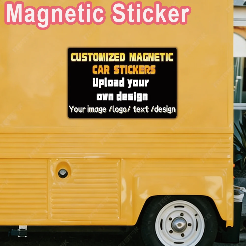 1pc Newest Custom Fridge Magnets With Picture Custom Car Magnet Logo Car Magnetic Sticker Party Gift image 3