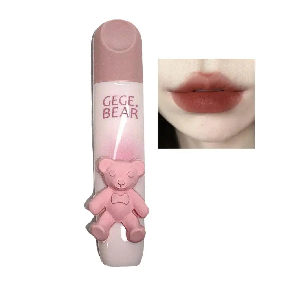 Gegebea Gogo Bear colore tenero smalto per labbra Soft Mist mandi Nhung rossetto fango Son Lip Milk Lip Mist Matte Gloss Q1Y3