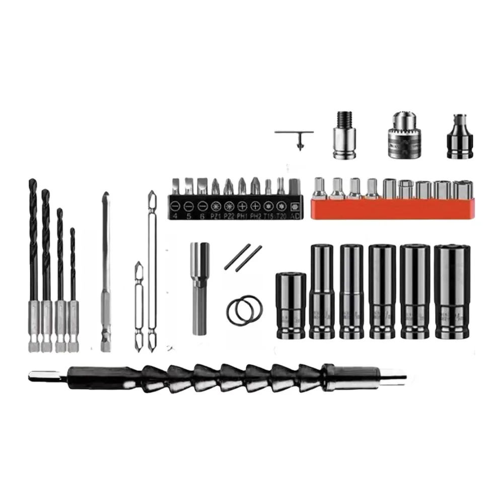 42 Piece 1/2 Inch For impact Socket Set Designed for Electric For impact Wrench Includes Gloves and Extension Bar