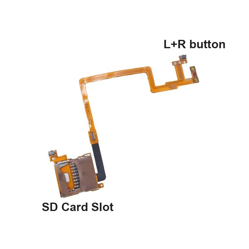 Slot de leitor de cartão sd original para nintend dsi ndsi l r ombro esquerda direita botão módulo fita flexível reparação acessório de reposição